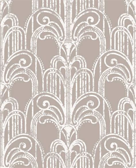 Graham And Brown Art Deco Rose Gold Wallpaper