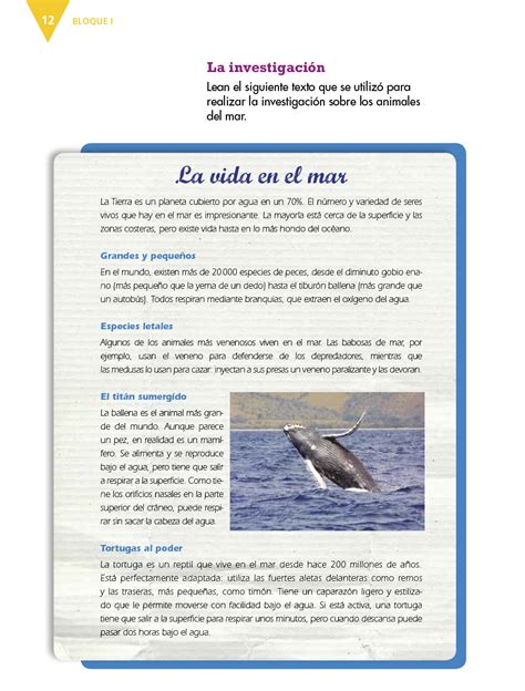 Este servicio es gratuito y no requiere registración. Español Cuarto grado 2017-2018 - Página 12 - Libros de Texto Online