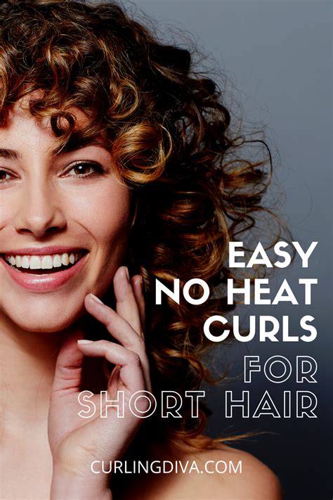 Easy No Heat Curls For Short Hair How To Curl Short Hair Curlers For