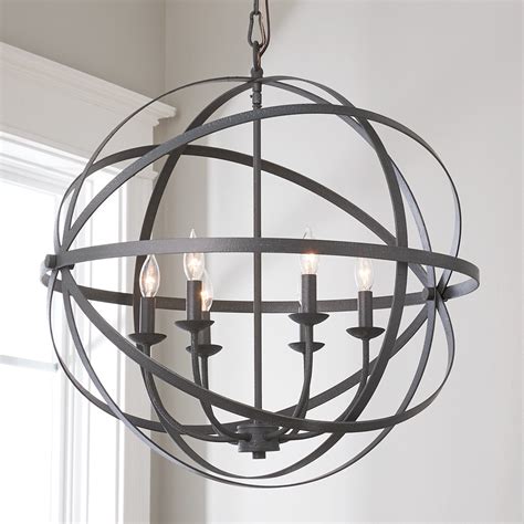 Globe style chandeliers are one of the easiest ways to infuse classic style into modern spaces dial is not the only thing to think about when shopping for a new globe style chandelier. Zinc Orbit Globe Chandelier - 6 Light - Shades of Light