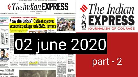 June The Indian Express Analysis Part Current Affair