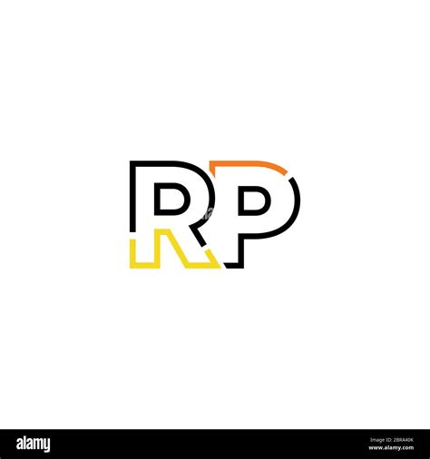Elementos De Plantilla De Diseño De Iconos Con El Logotipo De La Letra Rp Imagen Vector De Stock