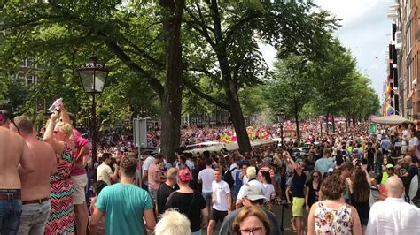 canal parade gay parade gayparade pride amsterdam prinsengracht 4 augustus 2018 youtube