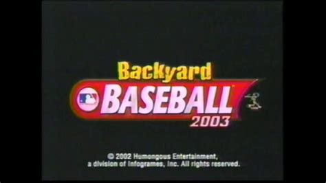 Entertain yourself at home with our newest torrents. Backyard Baseball 2003 Commercial (2002, USA) - YouTube