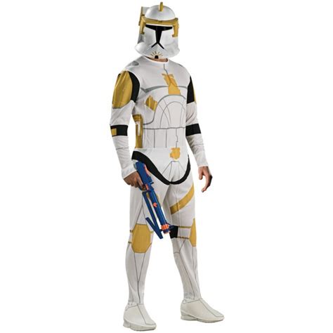 Clone Trooper Commander Cody White And Yellow Costume