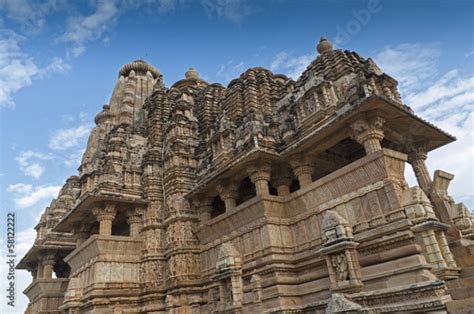 Vishvanatha Temple Khajuraho India Unesco Heritage Site Stock