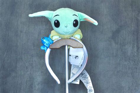 Plush Grogu And Frog Star Wars The Mandalorian Headband Minnie Ear