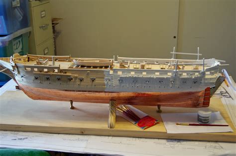 Step Number 39 Midway Through The Priming Of The Hull Uss Constitution