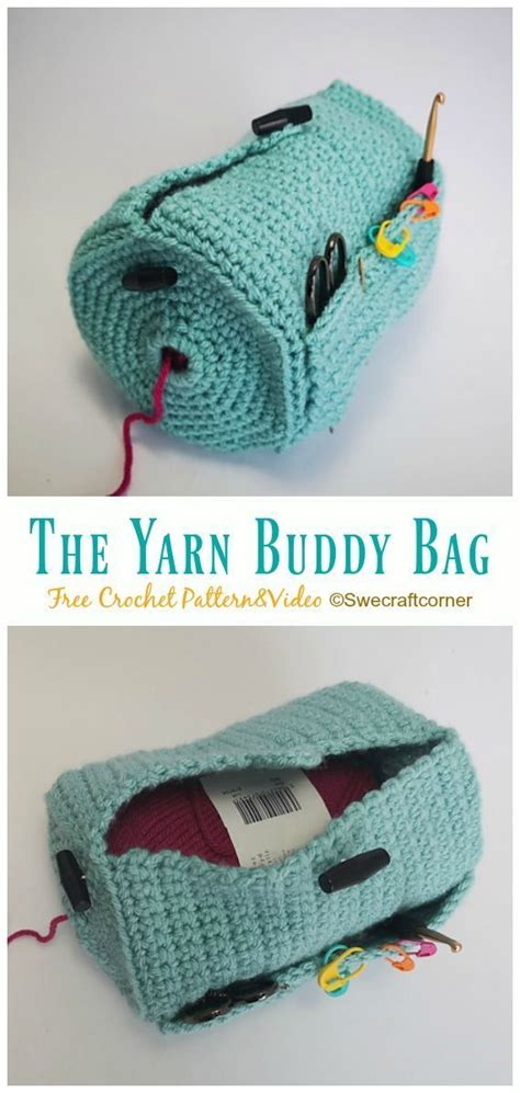 The Yarn Buddy Bag Crochet Free Pattern Video Easy Crochet Patterns
