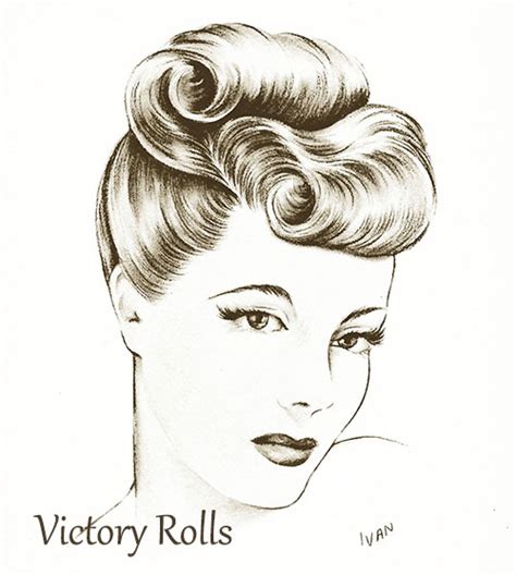 Victory Rolls Vintage Hairstyles Tutorials Glamour Daze