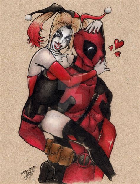 Crazy Love Deadpool And Harley By Narfallqwq On Deviantart