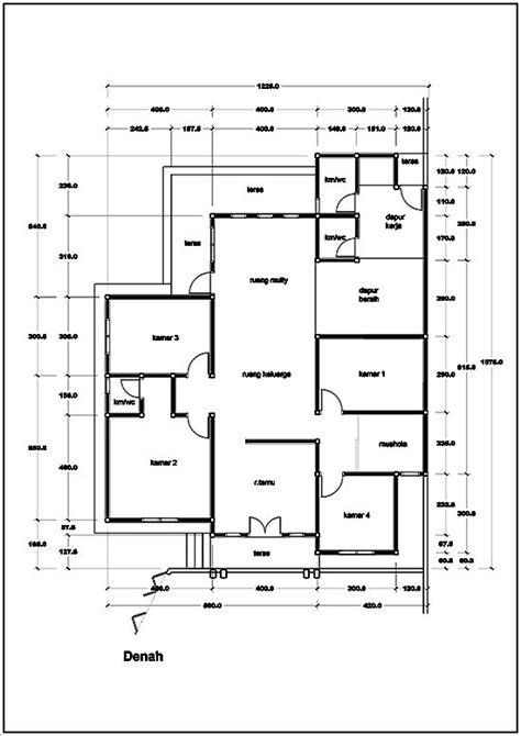 Rumah Luas Bangunan 150 1 Lantai UnBrick ID