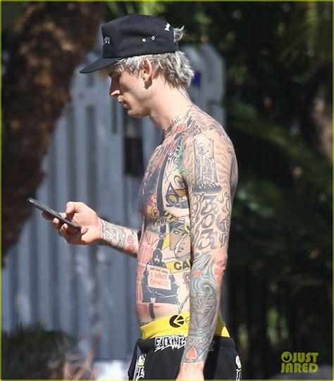 Photo Machine Gun Kelly Goes Shirtless Shows Off Tattoos 04 Photo 4460421 Just Jared