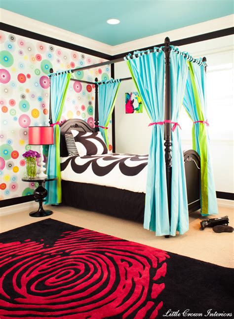 Nothing inspires that cozy cottage feel like a room filled with warm and inviting colors. Funky Modern Colorful Girl's Bedroom
