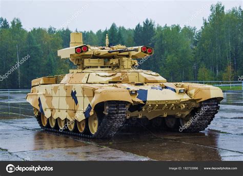 Terminator 2 Fire Support Combat Vehicle Bmpt 72 Stock Editorial