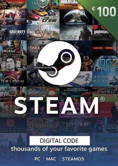 Check out steam 100 gift card on directhit.com. Buy Steam Wallet Gift Card 100 EUR key for Cheaper! | ENEBA