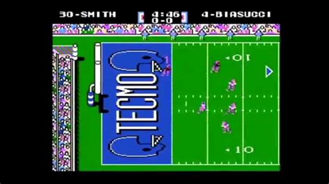 Tecmo Super Bowl Gameplay And Animated Scenes 60 Fps Youtube