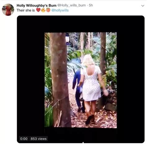 I M A Celebrity Fans Create Viral Twitter Account For Holly Willoughby S Bum After Admiring It