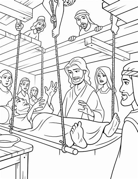 Jesus Heals The Deaf Man Coloring Pages Coloring Pages
