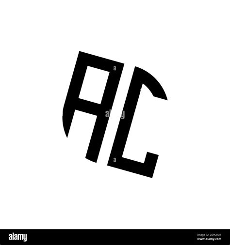 Ac Logo With Golden Diamond Shape Style Vector Monogram Geometric