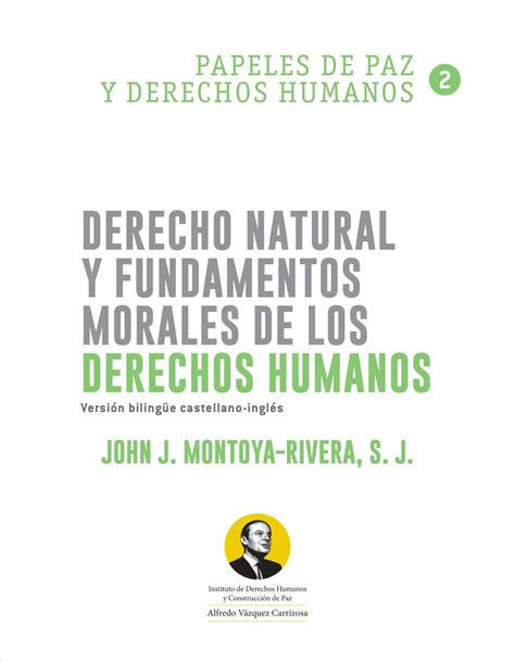 Derecho Natural Y Fundamentos Morales De Los Derechos Humanos By