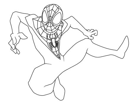 Desenhos De Homem Aranha Miles Morales Para Colorir E Imprimir