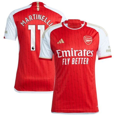 Maillot Arsenal Domicile 2023 2024 Martinelli Foot Soccer Pro