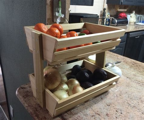 Easy Fruitveggie Holder Woodworking Projects That Sell Easy