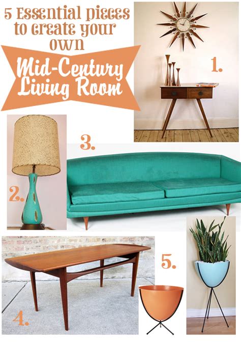 This type of chair is versatile and can work in a number of settings, such as a small living room or a bedroom. Oh So Lovely Vintage: Create your own Mid-Century living room!