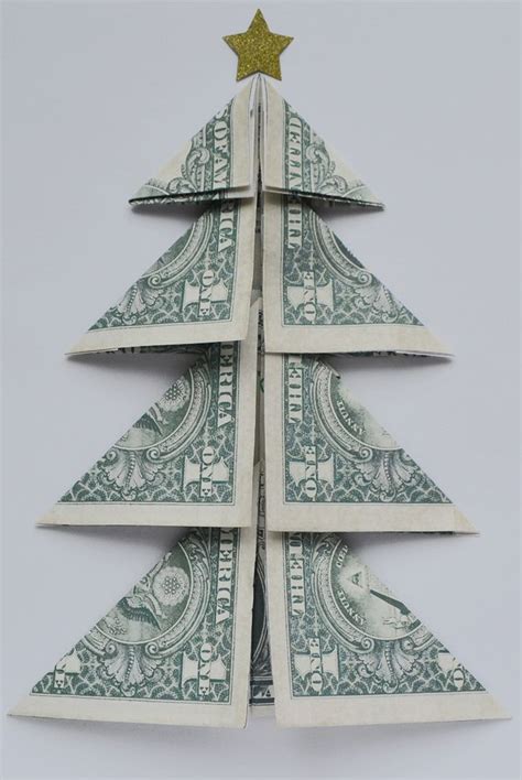 Create A Festive Money Christmas Tree With Dollar Origami Diy Tutorial