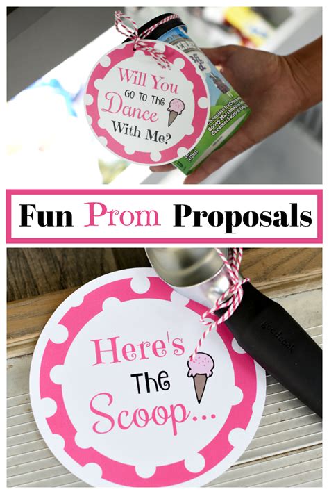 Heres The Scoop Simple Prom Proposal Ideas Fun Squared