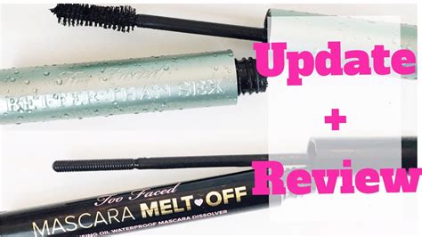 Too Faced Mascara Melt Off Update On Better Than Sex Waterproof Mascara Youtube