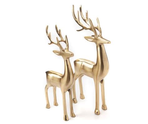 Broyhill 16 Gold Deer Deer Head Decor Deer Decor