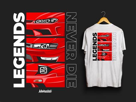 Nissan Silvia Sport Super Car Vehicle Illustration Tee Shirt Designs Streetwear Tshirt Design