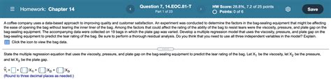 Solved Homework Chapter Question Eoc T Part Chegg Com
