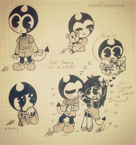 Ink Bendy As A Child Sketches 44 By Vocaloid121 On Deviantart