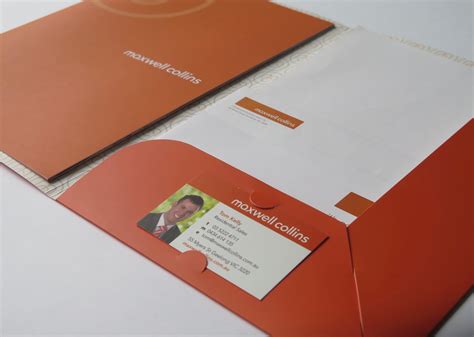 Modern business card template with flat user interface. Presentation Folder Printing & Design | Print Design Australia