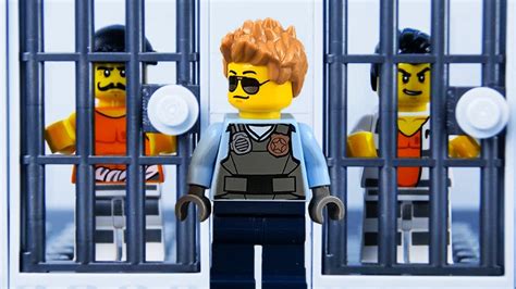 lego city prison break stop motion store robbery part 2 lego city catch the crooks lego