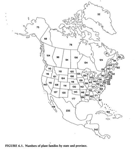 Outline Map Of North America With States And Provinces