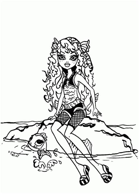 24 original swear and relax designs; Lagoona Blue Relax At Ocean Coloring Pages - Monster High ...
