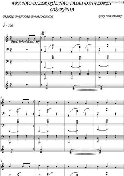 Super Partituras - Pra Não Dizer Que Não Falei Das Flores v.6 (Geraldo