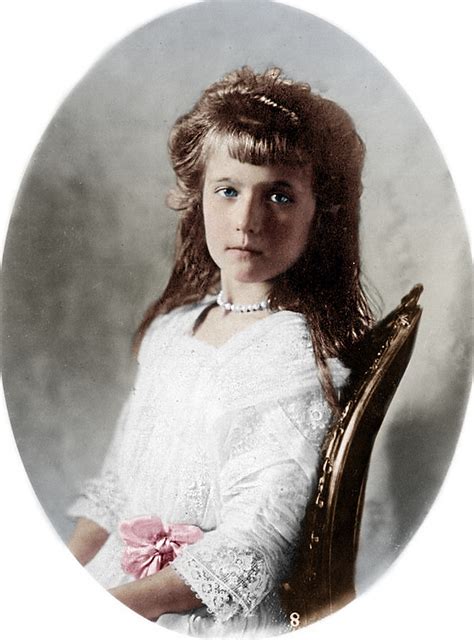 Anastasia Nikolaevna Romanova In 1910 Color By Me Laure Hélène Tourneux Flickr