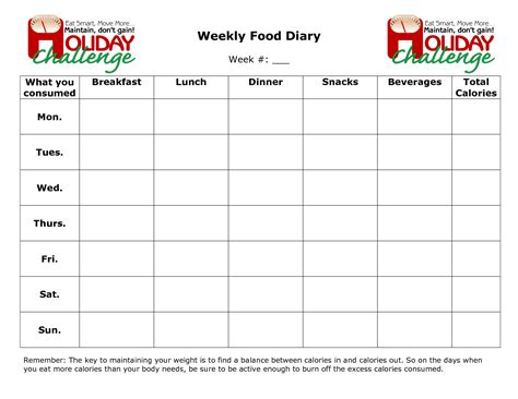 A food log template is a food journal that you can use to keep track of what you plan to eat and what you actually eat. 8 Best Printable Weekly Food Log Journal - printablee.com