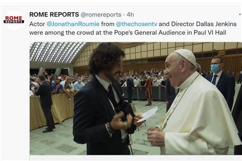 Pope Francis Meets The Actor Who Plays Jesus In ‘the Chosen National