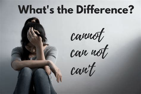 ‘cannot ‘can Not Or ‘cant Whats The Difference Quick And