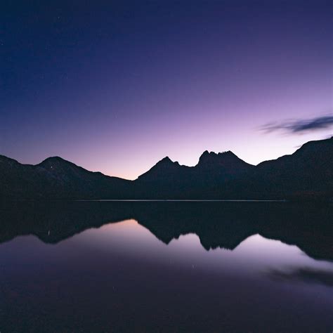 Cradle Mountain Wallpaper 4k Australia Silhouette Night Time Lake