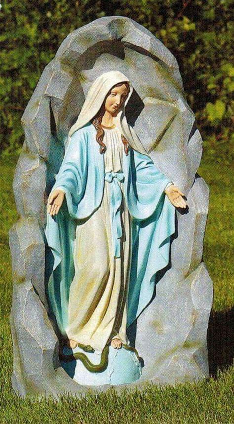 Pin By Mara Telles On Nossa Mãe Maria Blessed Mother Statue Grotto