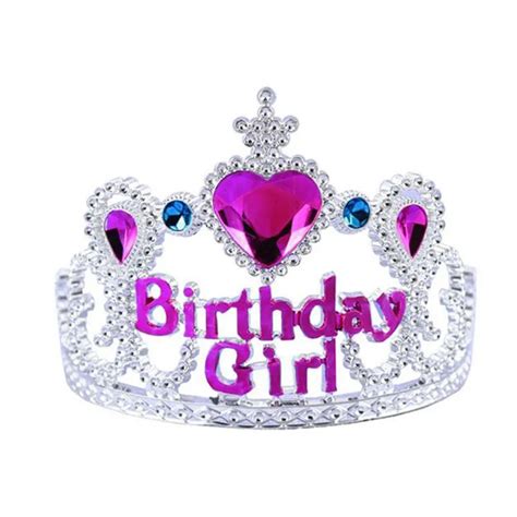Cute Girls Princess Rhinestone Happy Birthday Crowns Tiaras Kids