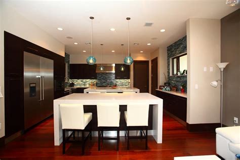 Stylish Contemporary Kitchen With Dual Islands Hgtv