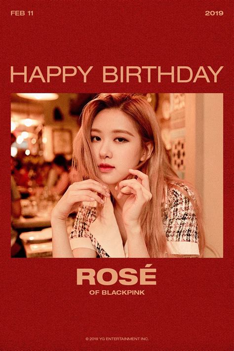 Happy Birthday RosÉ 🎉 Blackpink 블랙핑크 로제 Happybirthday 20190211